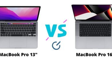 macbook pro 13 vs 16