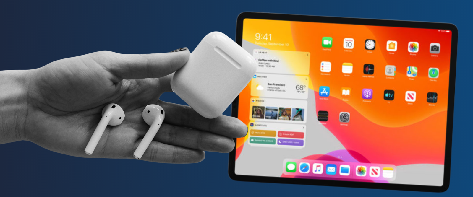 How to connect AirPods to iPad